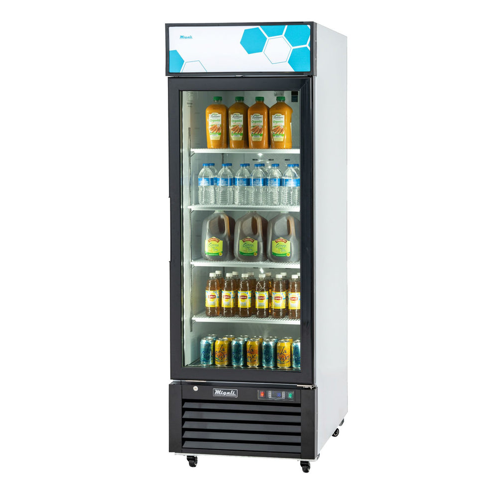 Migali C-23RM-HC 23 cu/ft Glass Door Merchandiser Refrigerator ...